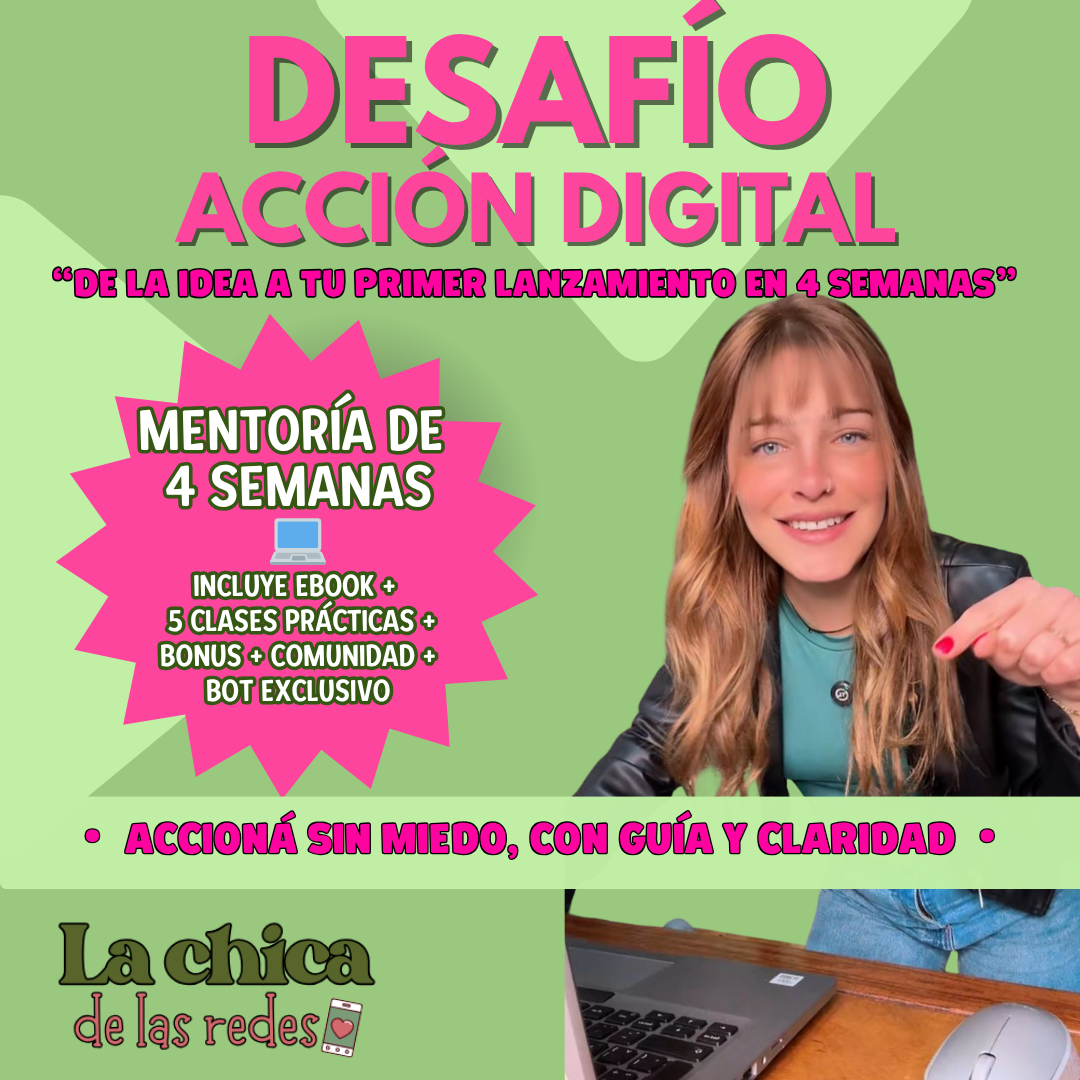 Desafío Acción Digital💻– Mentoría de 4 semanas